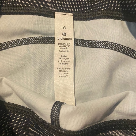 Lulemon sz 6 leggings 23” crop - Picture 3 of 6